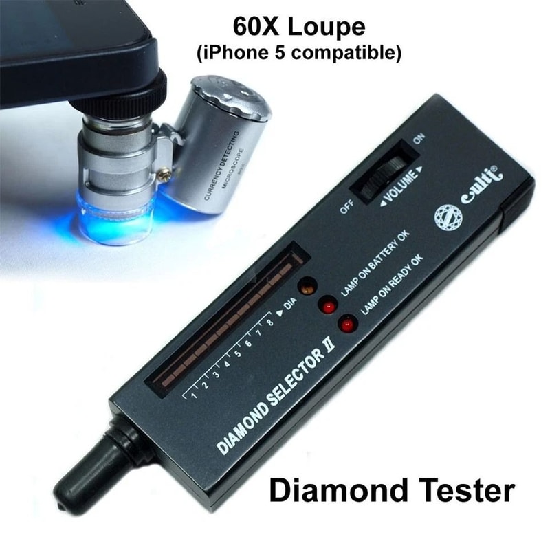 Portable Diamond Tester With Illuminated Loupe Complete Jewelry Tool Kit For Professionals 3