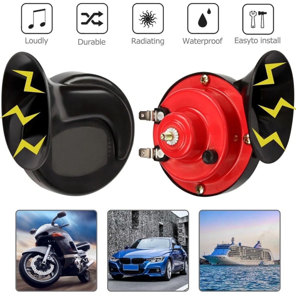 Super Train Horn For Trucks SUVs Cars Motorcycles Universal Air Horn 7