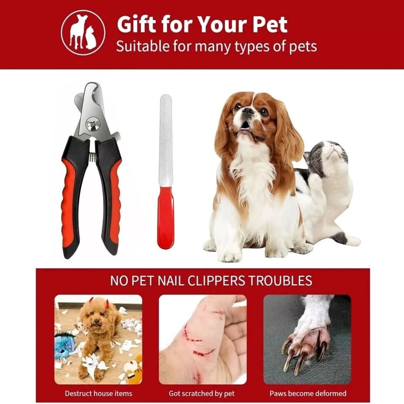 Professional Dog Nail Clippers Heavy Duty Pet Grooming Scissors For Safe Precise Trimming 3