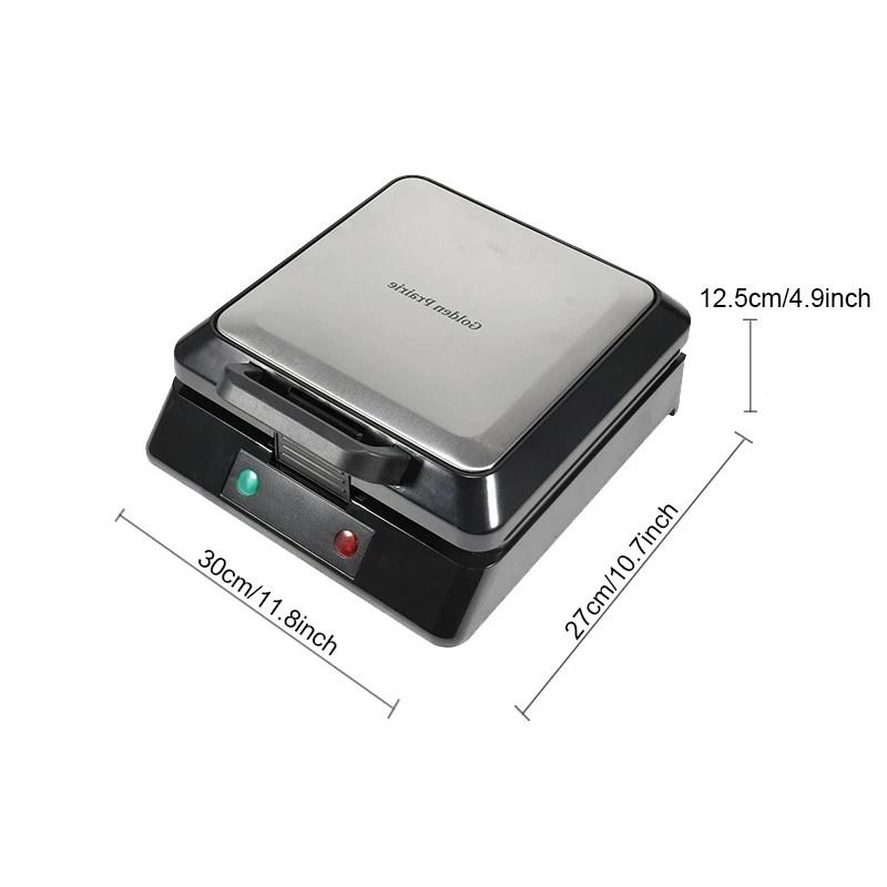 Square Belgian Waffle Maker Stainless Steel Dishwasher Safe 0