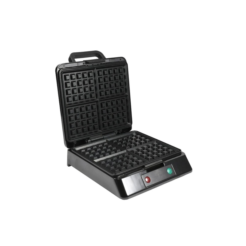 Square Belgian Waffle Maker Stainless Steel Dishwasher Safe 2