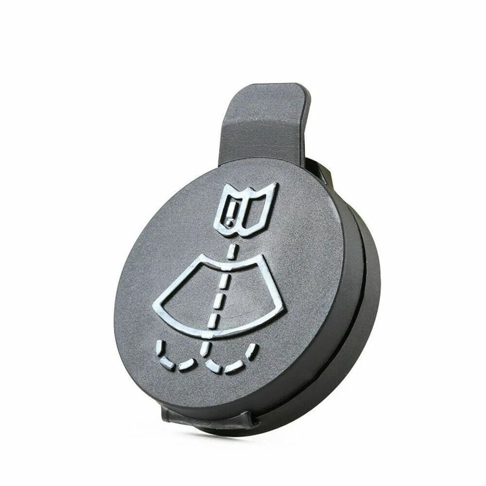 Black Car Windshield Washer Fluid Reservoir Tank Cap Durable Lid Cover For Reliable Performance 3