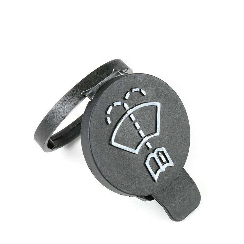 Black Car Windshield Washer Fluid Reservoir Tank Cap Durable Lid Cover For Reliable Performance 5