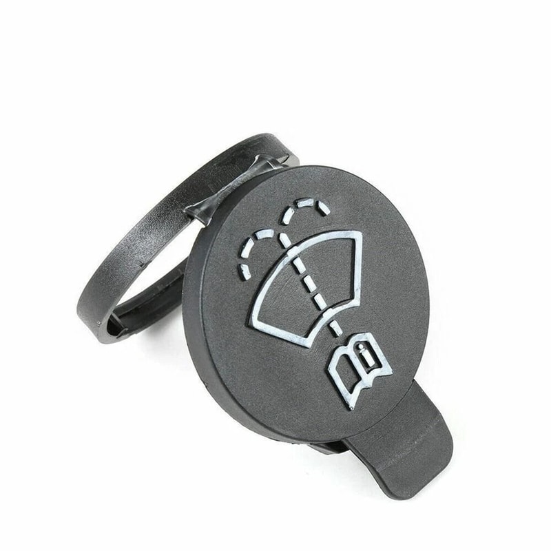 Black Car Windshield Washer Fluid Reservoir Tank Cap Durable Lid Cover For Reliable Performance 5