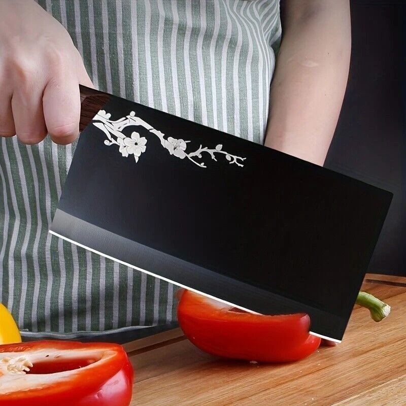 Heavy Duty Meat Cleaver Knife With Razor Sharp Stainless Steel Blade 4