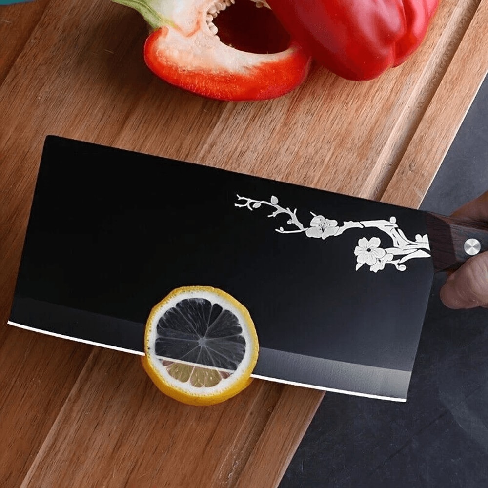 Heavy Duty Meat Cleaver Knife With Razor Sharp Stainless Steel Blade 7