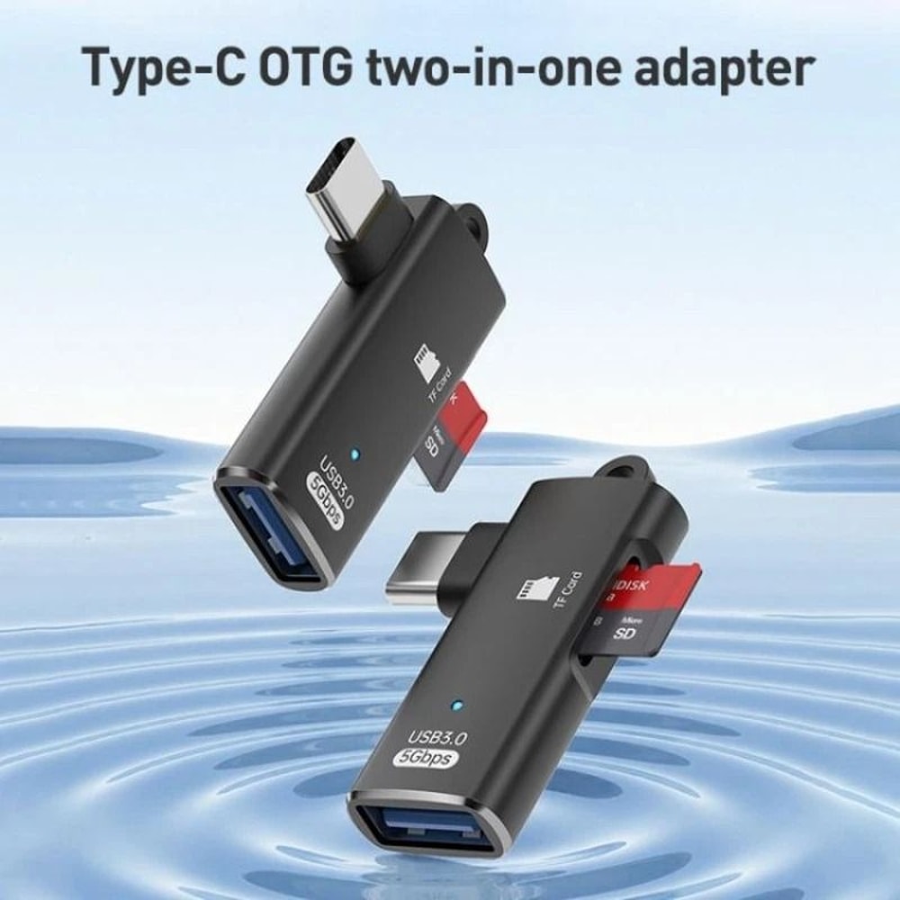 USB C OTG Adapter With USB And TF Card Reader 6
