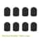 Black Plastic Tire Valve Stem Caps For Cars Trucks Bikes 2