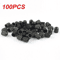Black Plastic Tire Valve Stem Caps For Cars Trucks Bikes 1