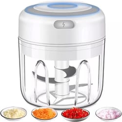 usb rechargeable mini garlic chopper wireless food processor for onion pepper herbs