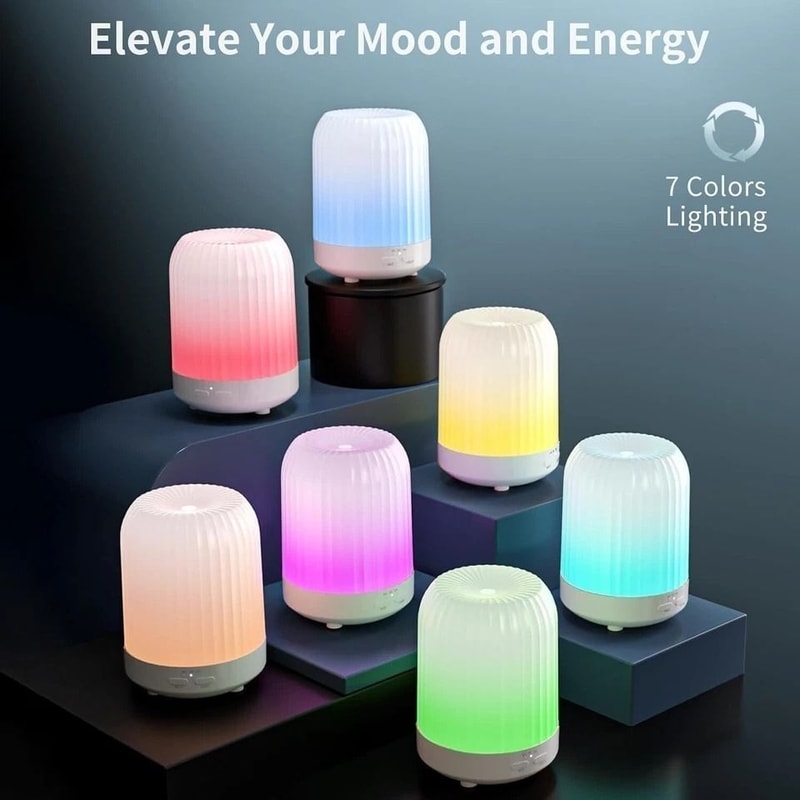 Essential Oil Diffuser For Bedroom With LED Lights And Quiet Cool Mist 1