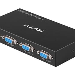 port vga splitter out monitor display duplicator