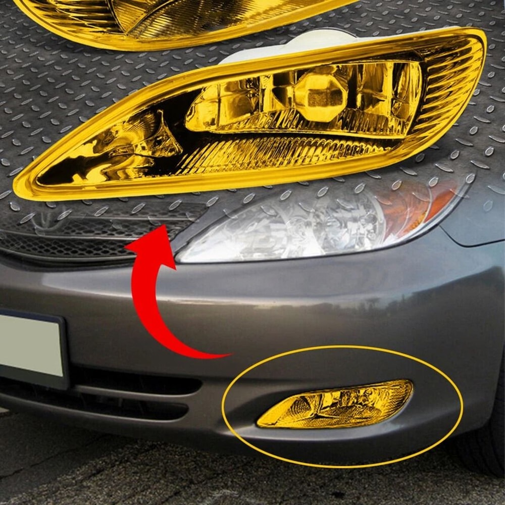 Amber Fog Lights Kit With Switch For Toyota Camry Corolla 1