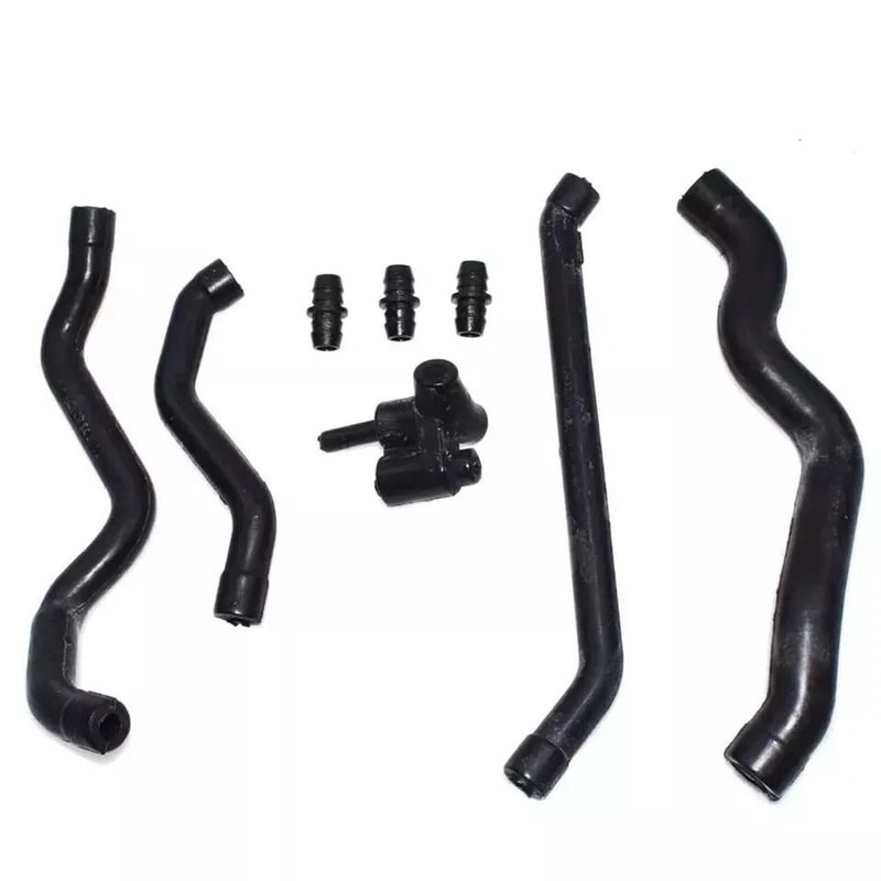 Mercedes Breather Hose Kit 8 Piece Crankcase Ventilation Air Intake Set 3