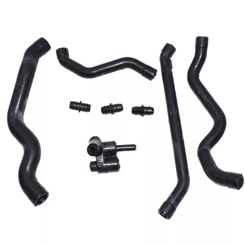 Mercedes Breather Hose Kit 8 Piece Crankcase Ventilation Air Intake Set 4
