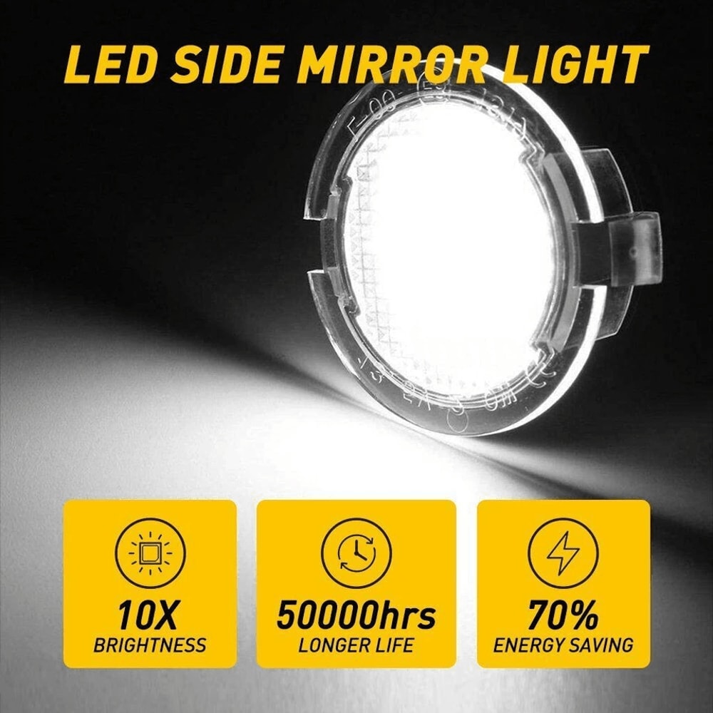 LED Side Mirror Puddle Lights For Ford Explorer Edge Taurus 5