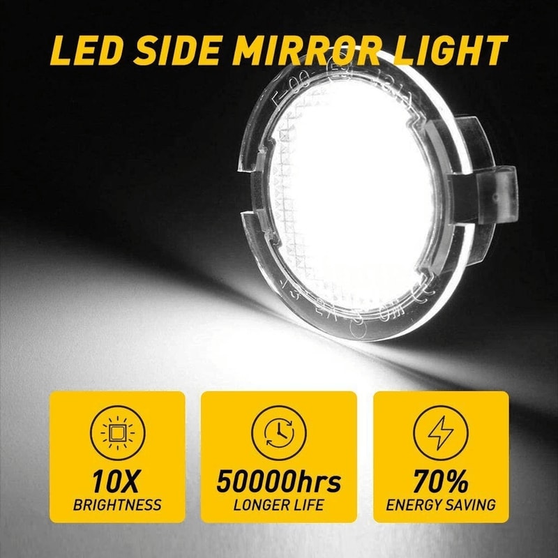 LED Side Mirror Puddle Lights For Ford Explorer Edge Taurus 5