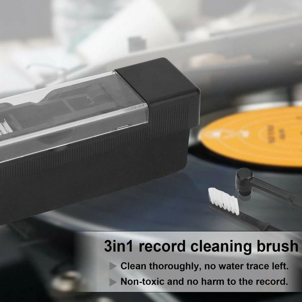 Vinyl Record Cleaning Kit With Anti Static Brush And Stylus Cleaner 1