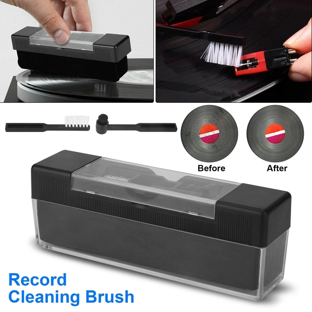 Vinyl Record Cleaning Kit With Anti Static Brush And Stylus Cleaner 7