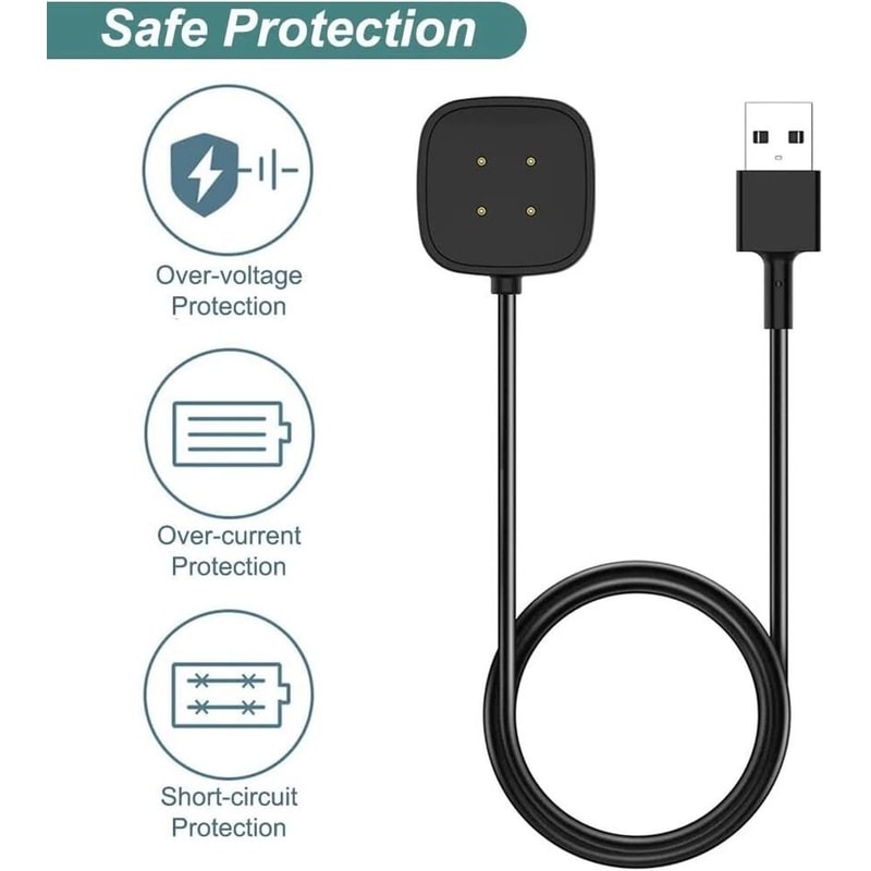 Fitbit Versa Sense USB Charger Dock With Cable 8