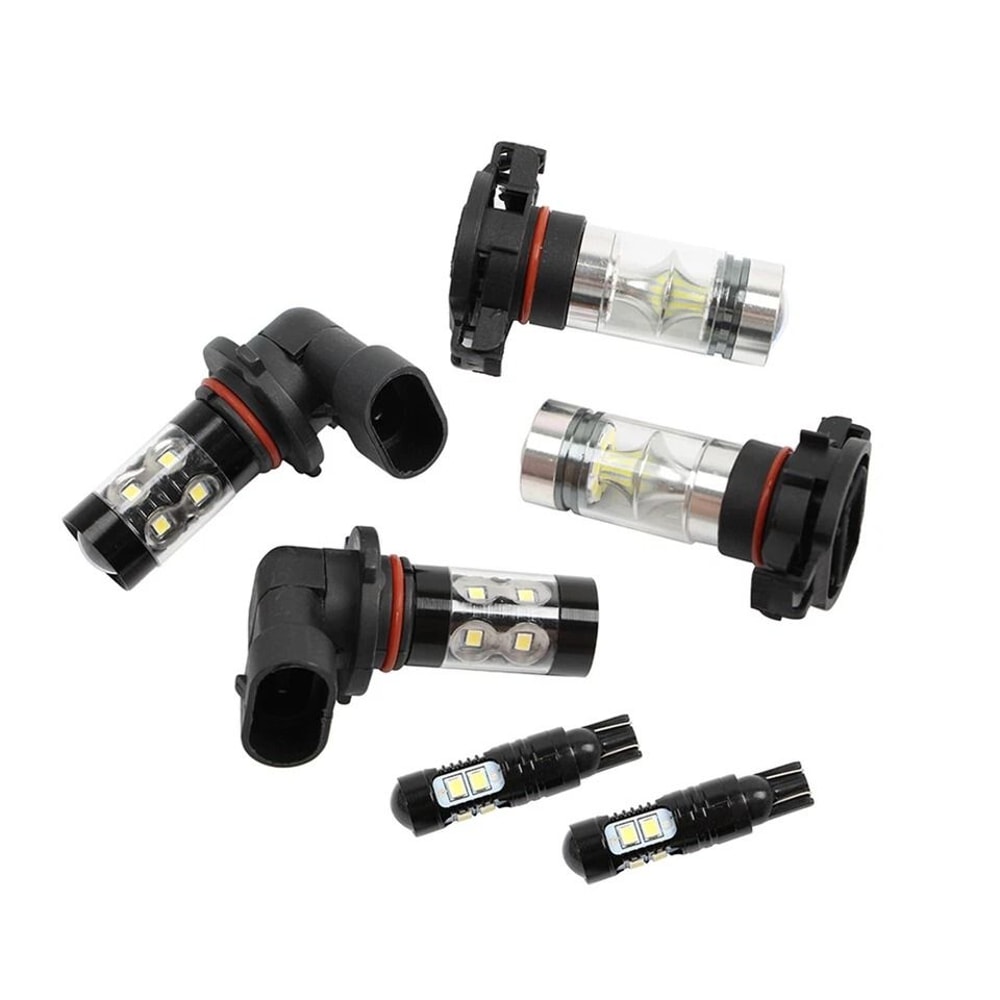 White LED Fog DRL Bulb Kit For Cadillac Escalade 0