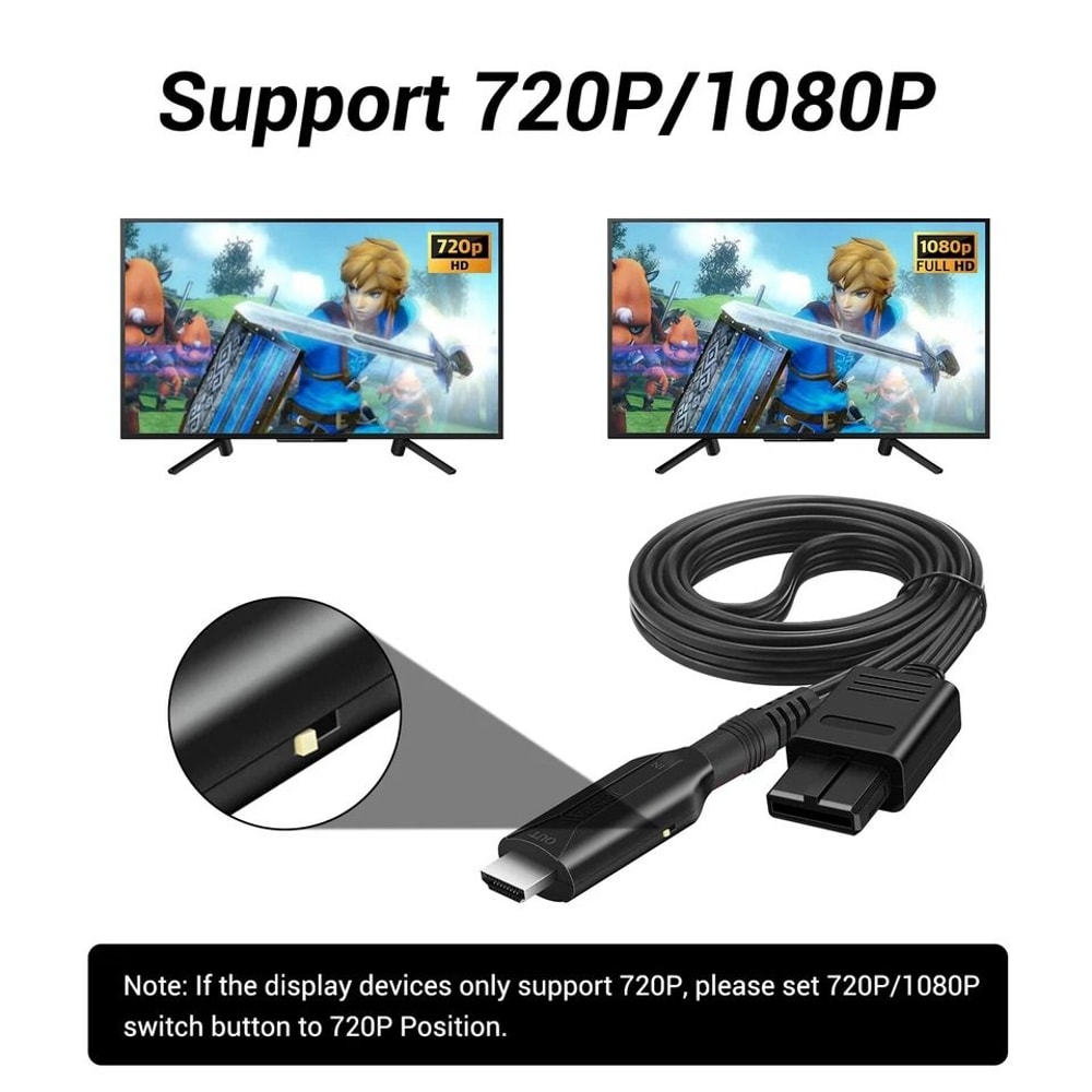N64 To HDMI Converter Adapter For Nintendo GameCube SNES 3