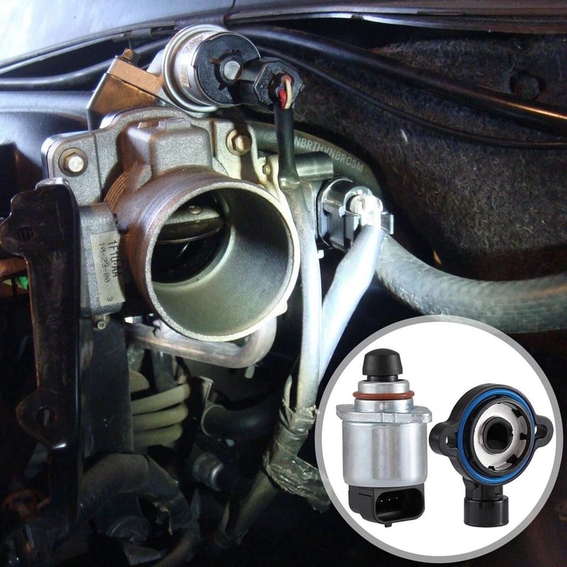 Throttle Position Sensor And Idle Air Control Valve Set For Chevy GMC Cadillac 0