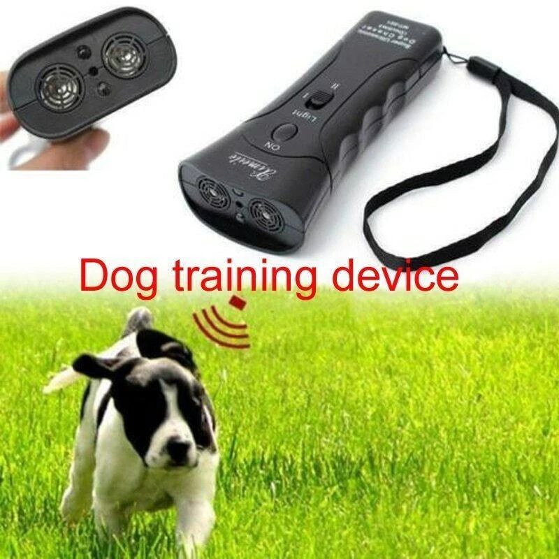 Ultrasonic Dog Trainer With LED Light Anti Bark Device 1