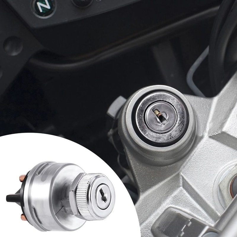 Universal Ignition Key Starter Switch With Keys For Car Truck Tractor Trailer 0