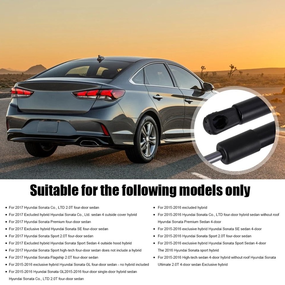 Hyundai Sonata Hood Lift Supports Gas Struts For Sedan 2