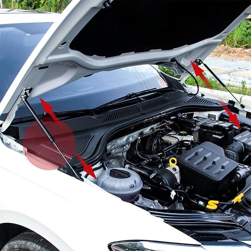 Hyundai Sonata Hood Lift Supports Gas Struts For Sedan 4