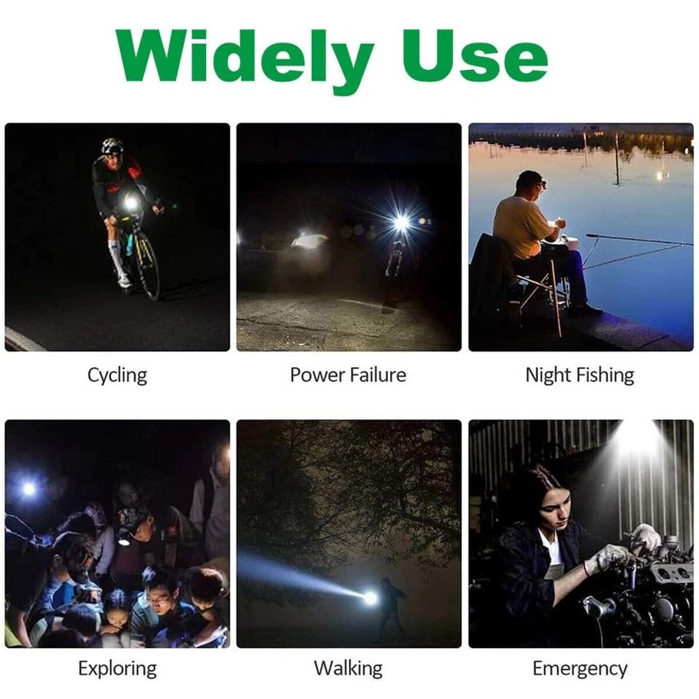 USB Rechargeable LED Bike Light Set Front And Rear Safety Lights 4