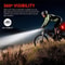USB Rechargeable LED Bike Light Set Front And Rear Safety Lights 6