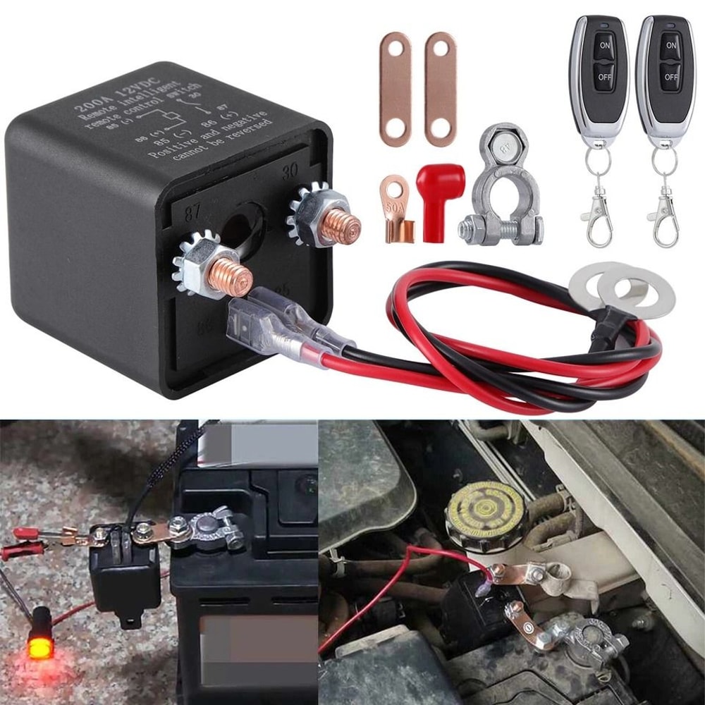Remote Car Battery Disconnect Switch Anti Theft Isolator 8