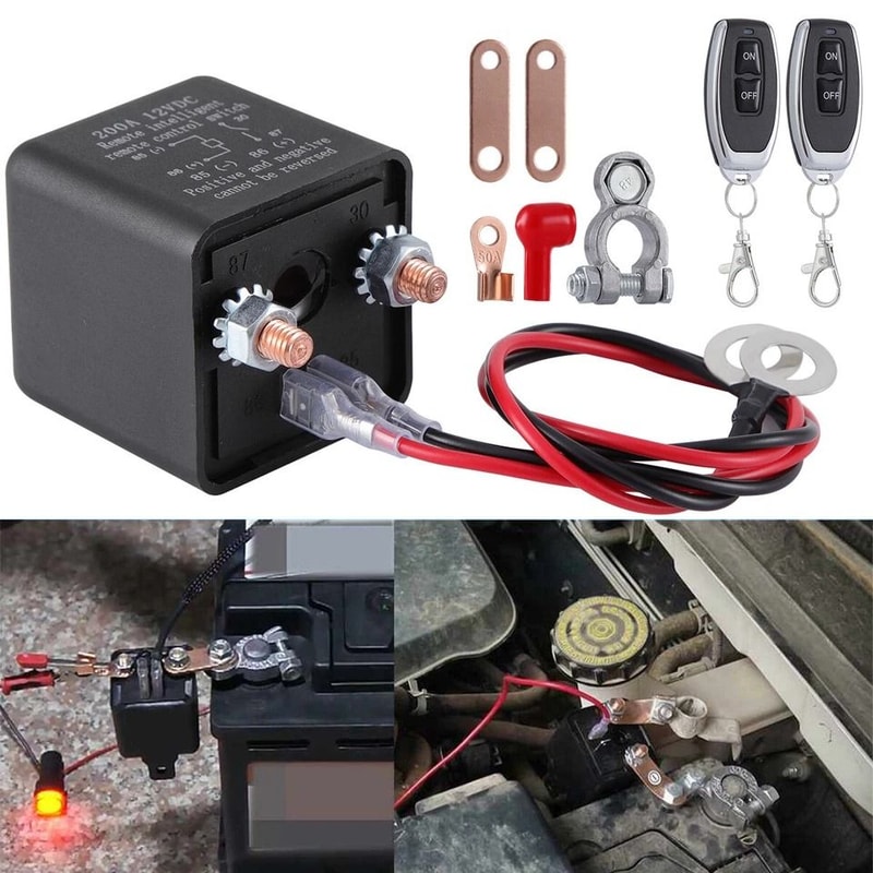 Remote Car Battery Disconnect Switch Anti Theft Isolator 8