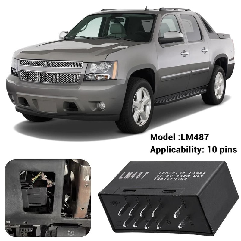 LED Flasher Relay Pin Chevy GMC Turn Signal Hazard Warning Module 4