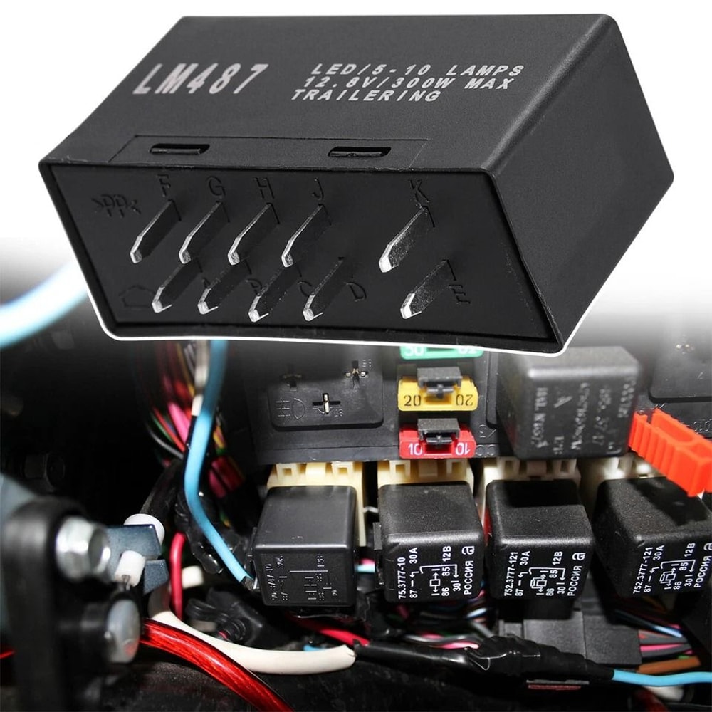 LED Flasher Relay Pin Chevy GMC Turn Signal Hazard Warning Module 6