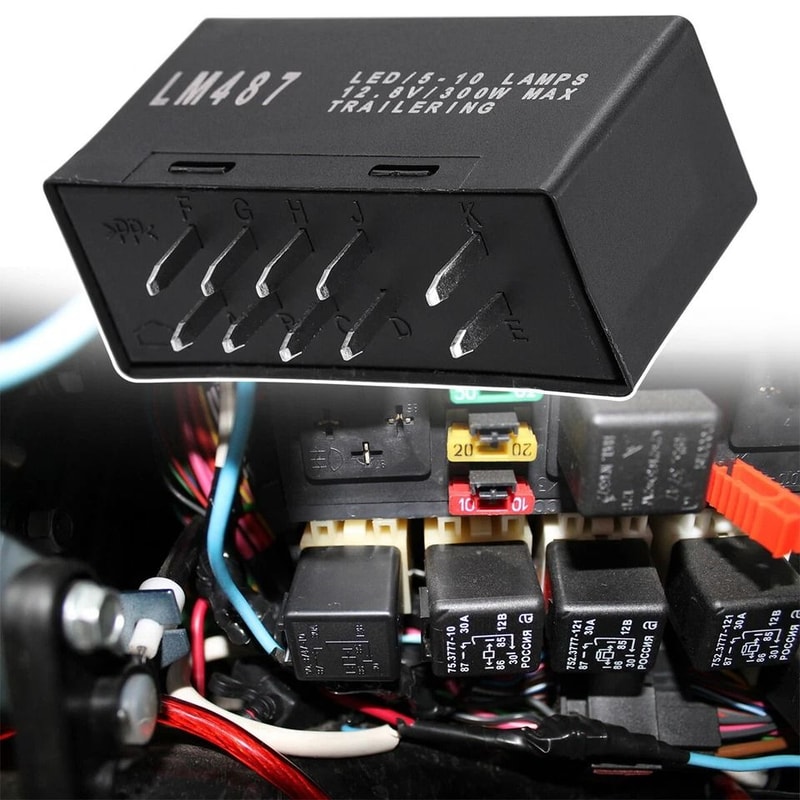 LED Flasher Relay Pin Chevy GMC Turn Signal Hazard Warning Module 6