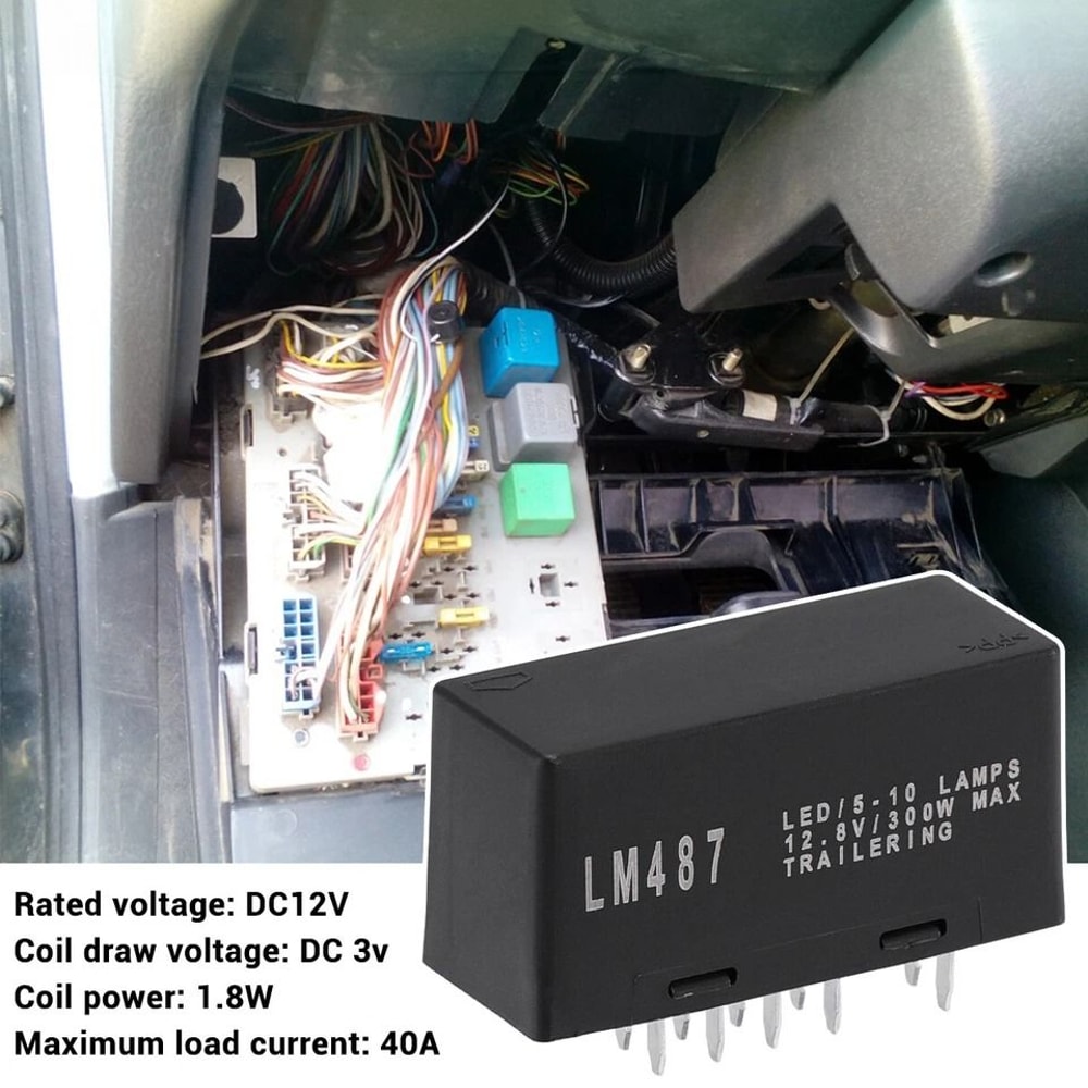 LED Flasher Relay Pin Chevy GMC Turn Signal Hazard Warning Module 7