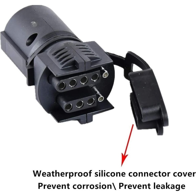 Way To Way Way Trailer Plug Adapter For Truck RV Tow Lights 3