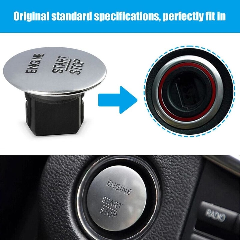 Mercedes Push Start Button Keyless Go Engine Start Stop Switch 3