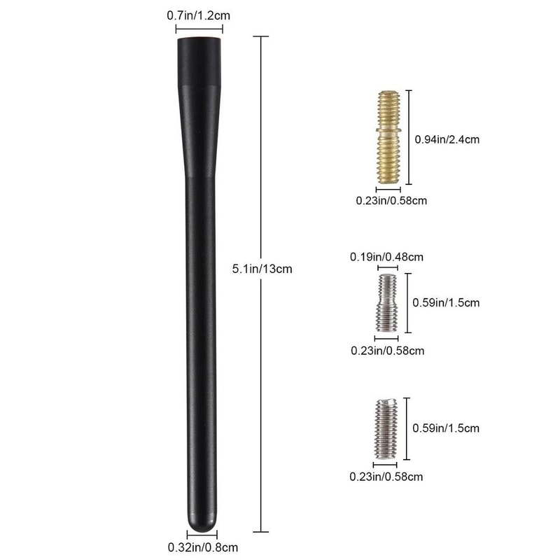 Ford Short Antenna Black Stubby Antenna Mast AM FM Replacement 1