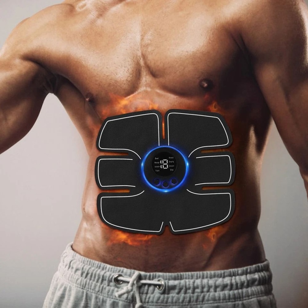 EMS Abs Trainer Muscle Toner Belt Electric Abdominal Toning Belt For Home Fitness 0