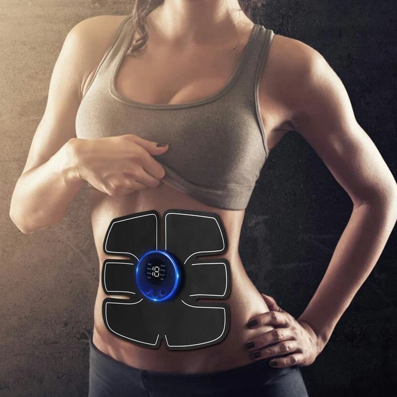 EMS Abs Trainer Muscle Toner Belt Electric Abdominal Toning Belt For Home Fitness 17