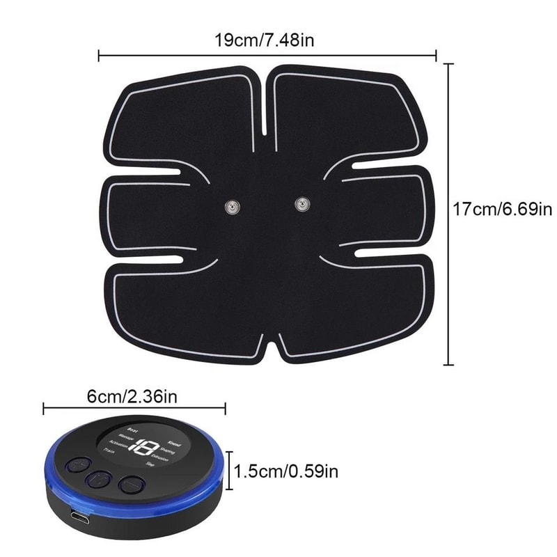 EMS Abs Trainer Muscle Toner Belt Electric Abdominal Toning Belt For Home Fitness 20