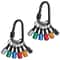 Quick Release Hex Shank Drill Bit Keychain Holder Set 0