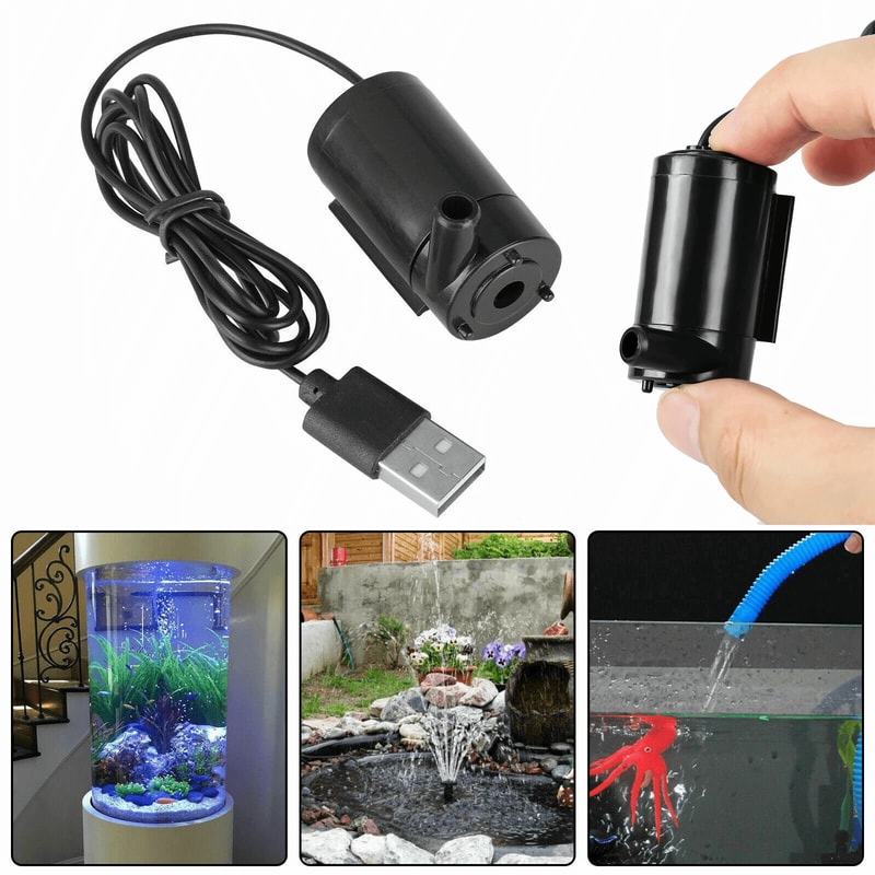 USB Mini Submersible Water Pump For Aquarium Fish Tank And Fountain 2