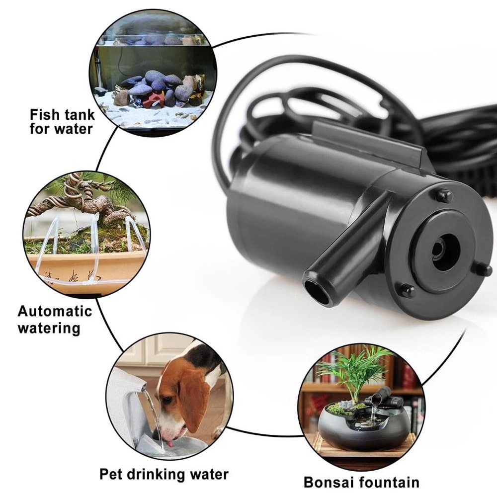 USB Mini Submersible Water Pump For Aquarium Fish Tank And Fountain 8