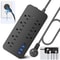 Outlet USB Surge Protector Wall Mount Power Strip With USB C Port 10