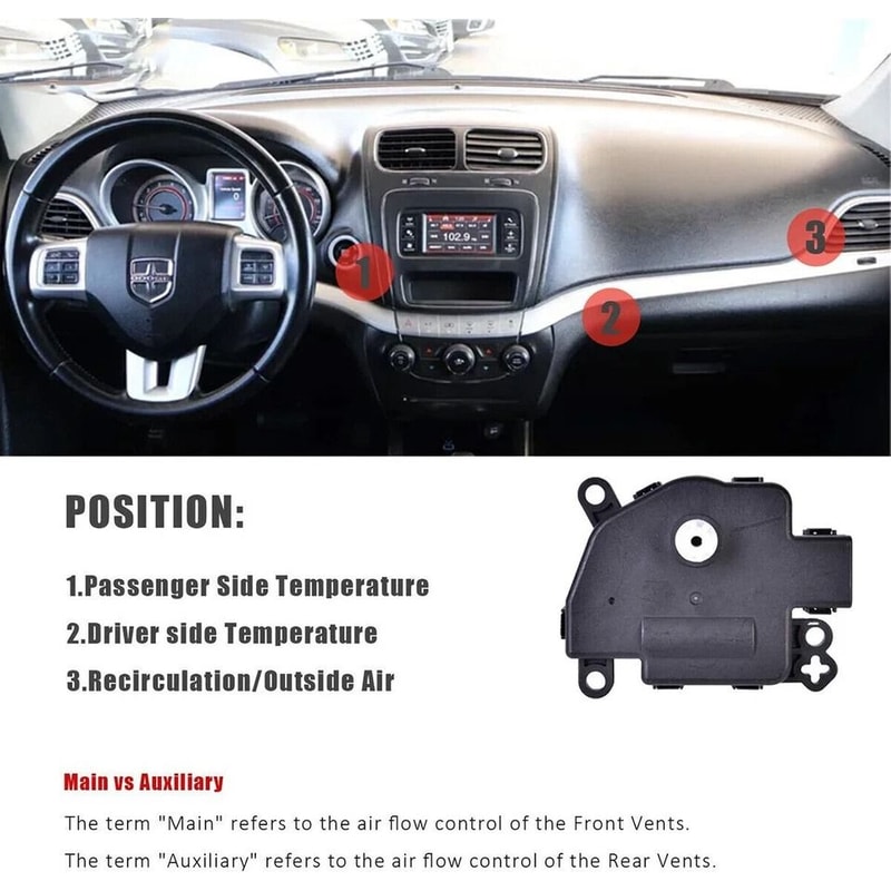 Jeep Wrangler JK HVAC Blend Door Actuator Replacement Climate Control Fix 3